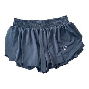 Luogongzi‎ 2 in 1 Running Shorts for Women Black M